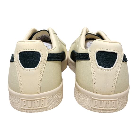 Puma Men Clyde Players Lane Sneakers Size US 8.5 Creamy Vanilla Dark Myrtle main image 7